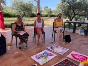 creative soul journeys italy retreat taking notes